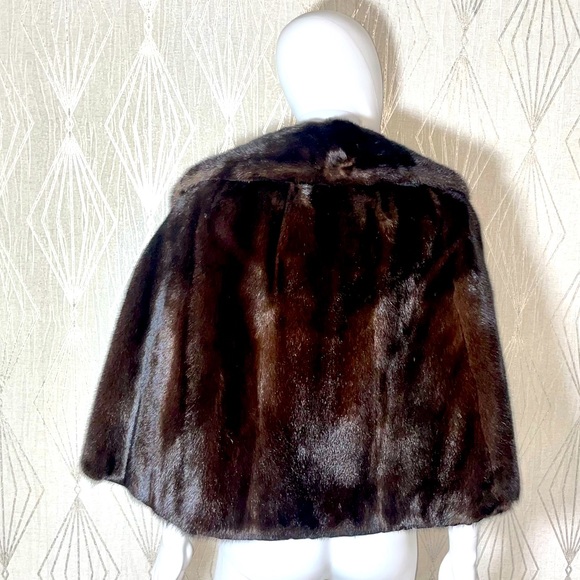 Vintage The Denver Mink Caplet/Shrug - Picture 4 of 11